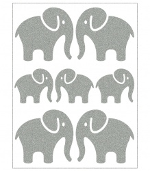 Reflexní nažehlovací motivy - sloni